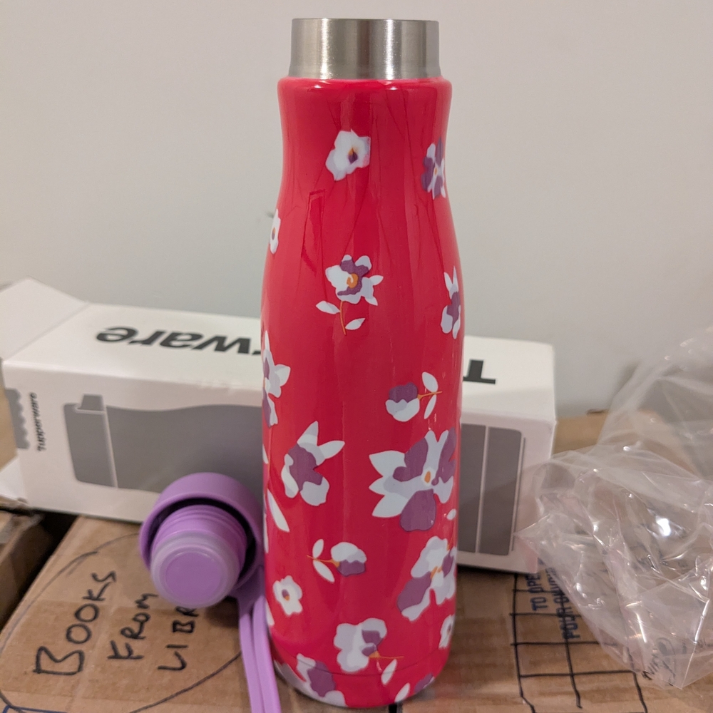 Floral Insulated Water Bottle